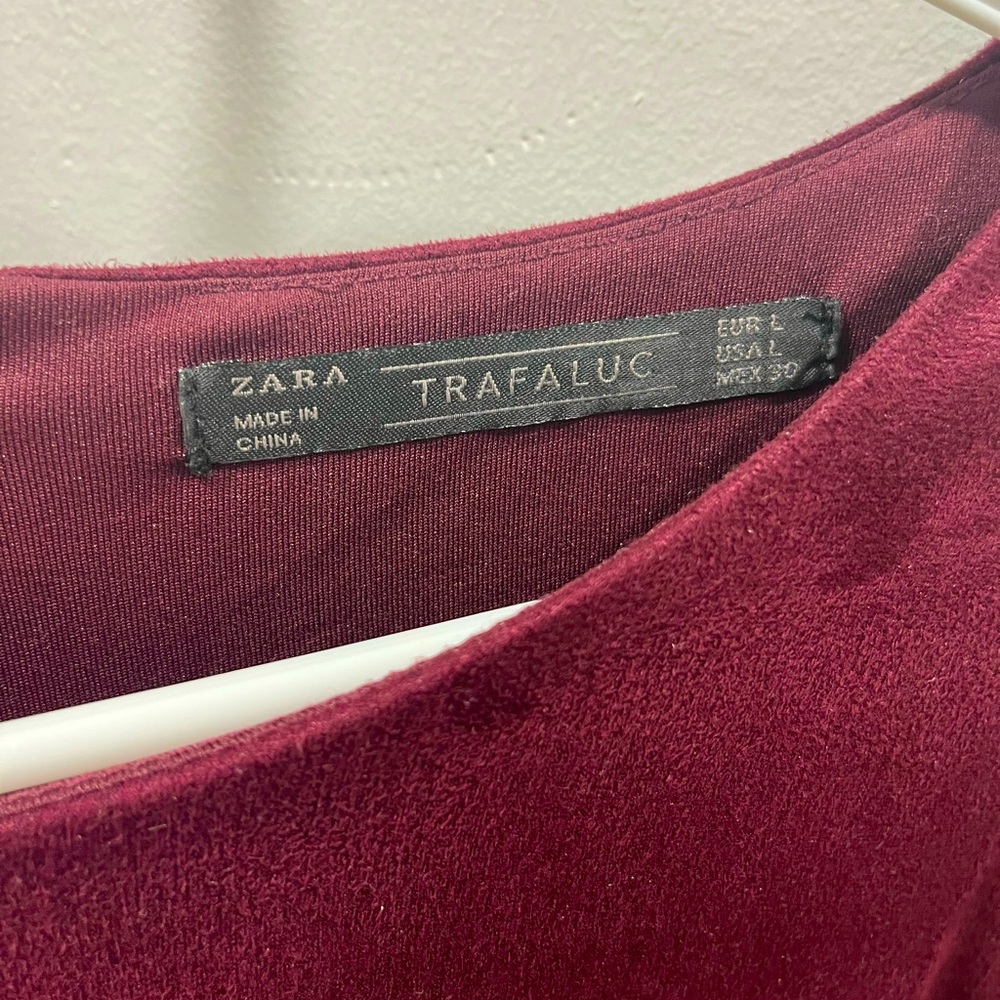 Zara velvet type only used once great condition